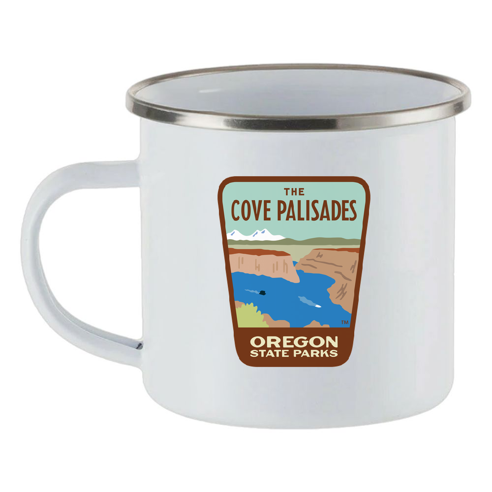 The Cove Palisades Enamel Mug, 12oz