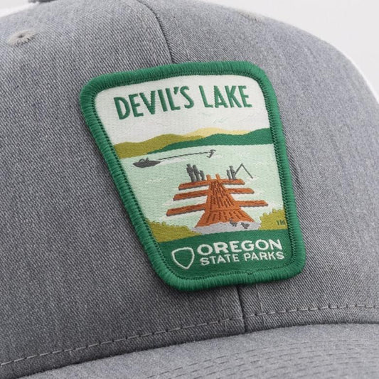 Devil's Lake Trucker Hat | Patchmarks Oregon State Parks