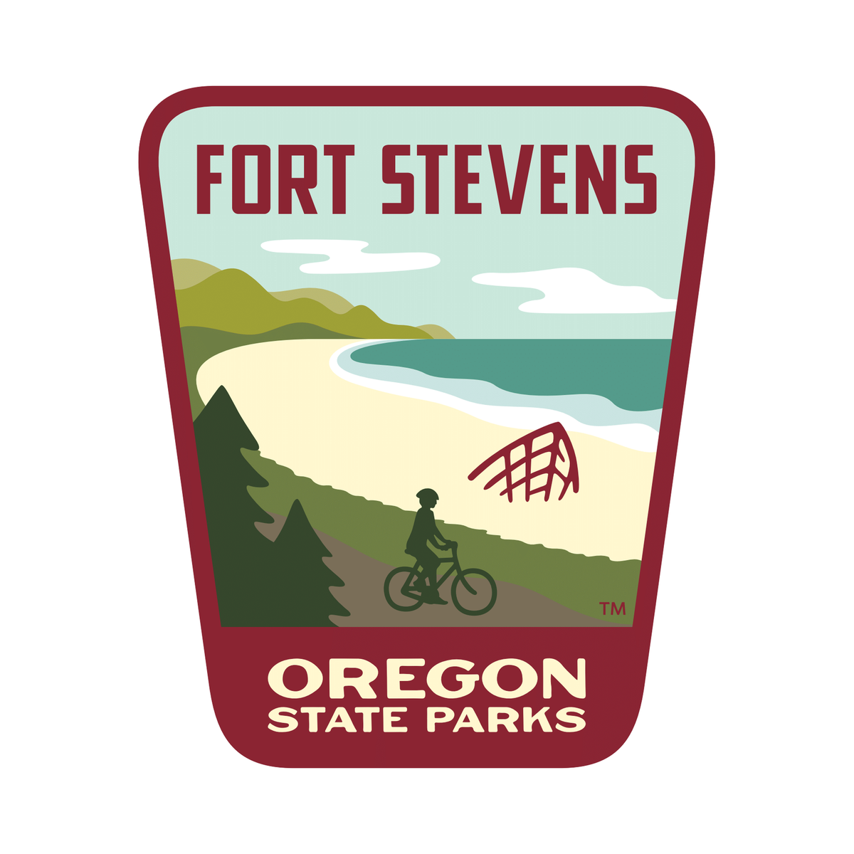 Fort Stevens, 3.25” Weatherproof Sticker