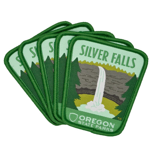 Silver Falls, 2.5" Iron-on Patch | Patchmarks Oregon State Parks