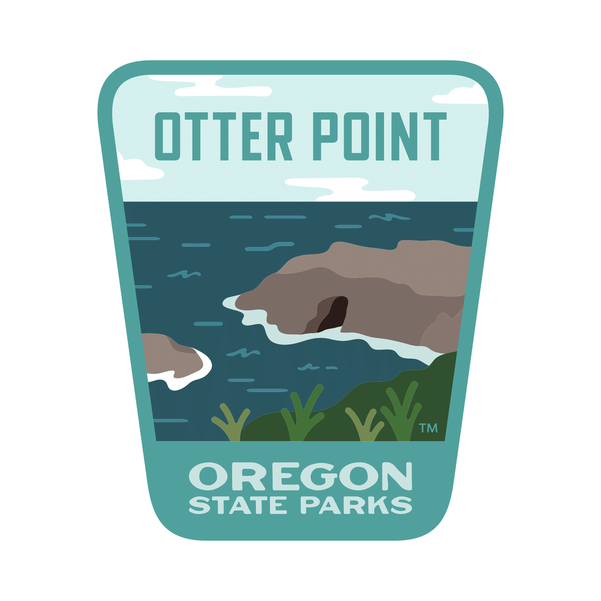 Otter Point, 3.25” Weatherproof Sticker