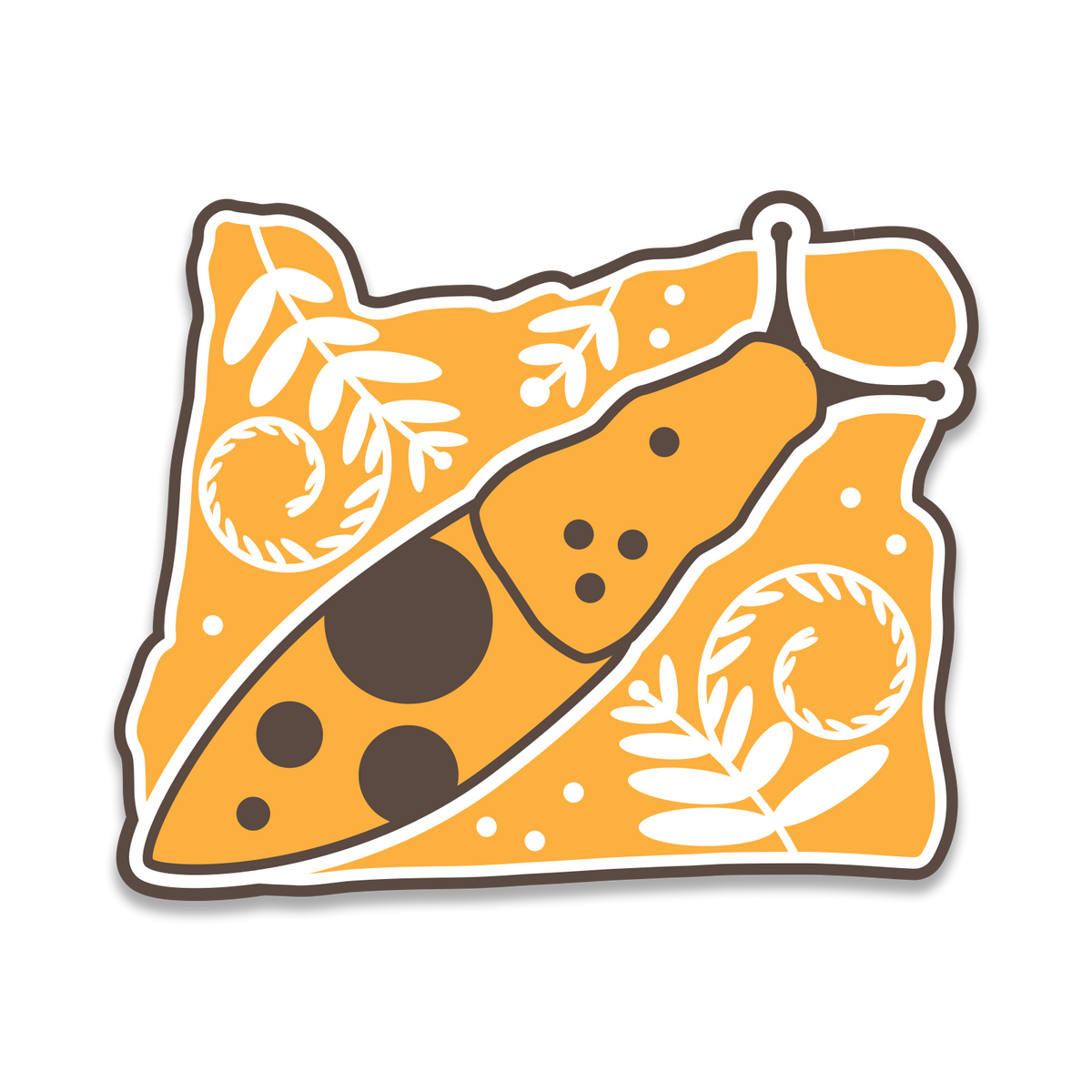 *NEW* Banana Slug - 3.5" Vinyl Sticker | Patchmarks Oregon State Parks