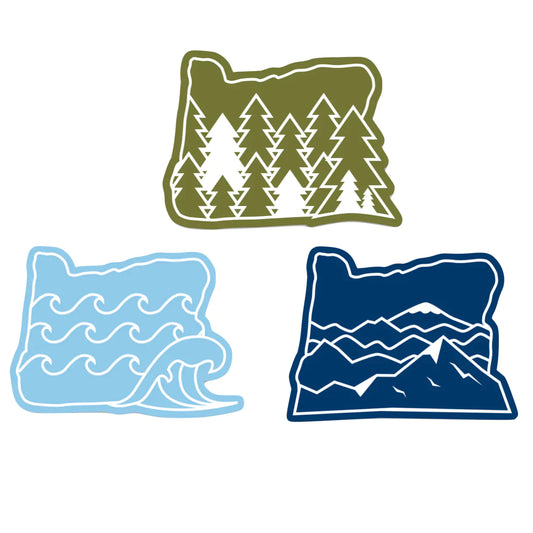 Mushrooms - 3.5" Vinyl Sticker | Patchmarks Oregon State Parks