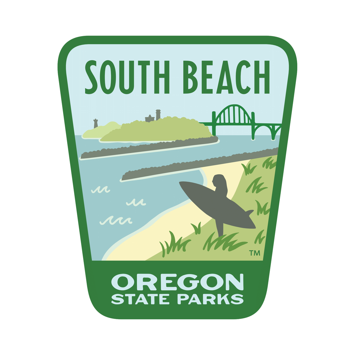 South Beach, 3.25” Weatherproof Sticker