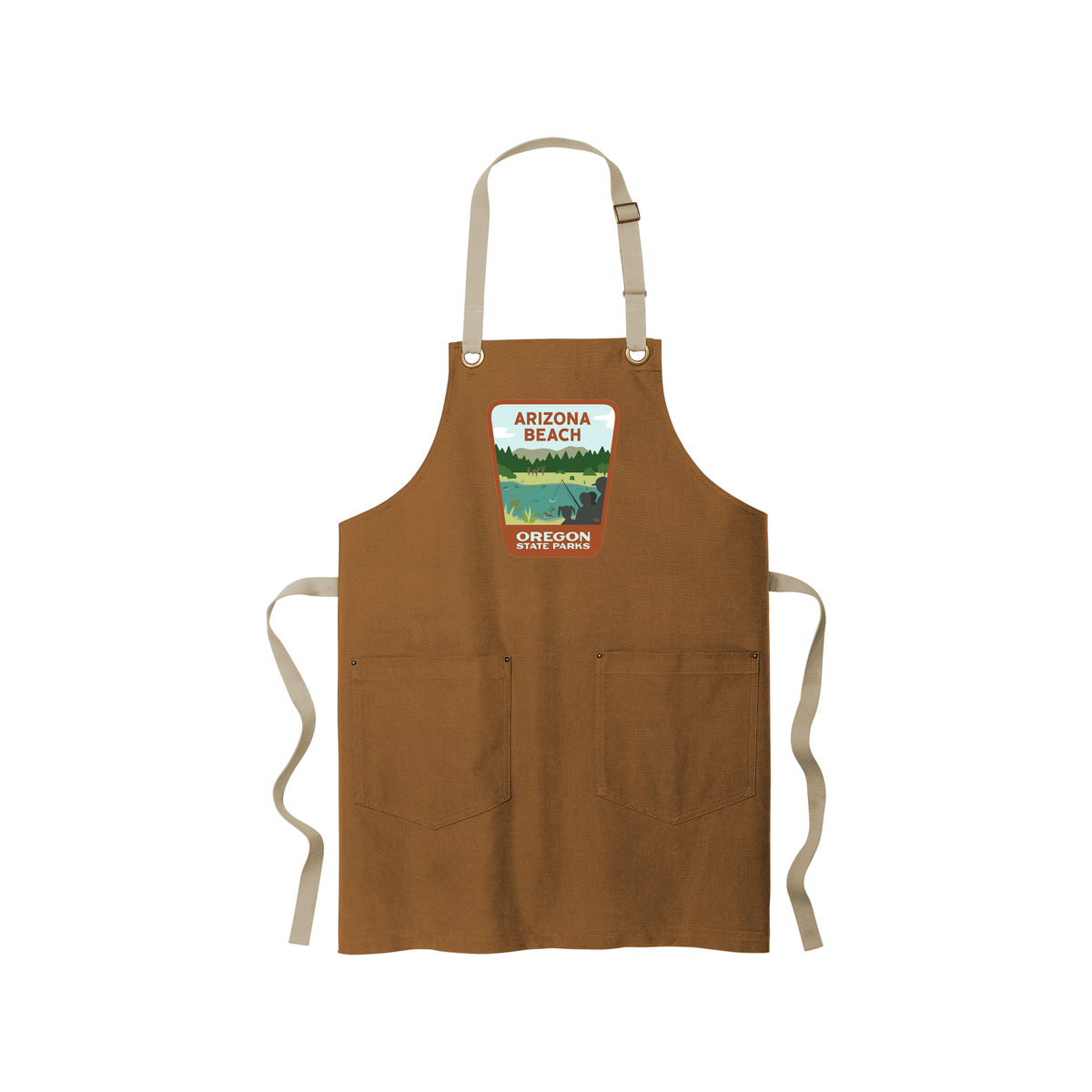 Arizona Beach Canvas Two-Pocket Apron