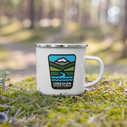 Oregon State Parks x Draplin Mug, 12oz | Patchmarks Oregon State Parks