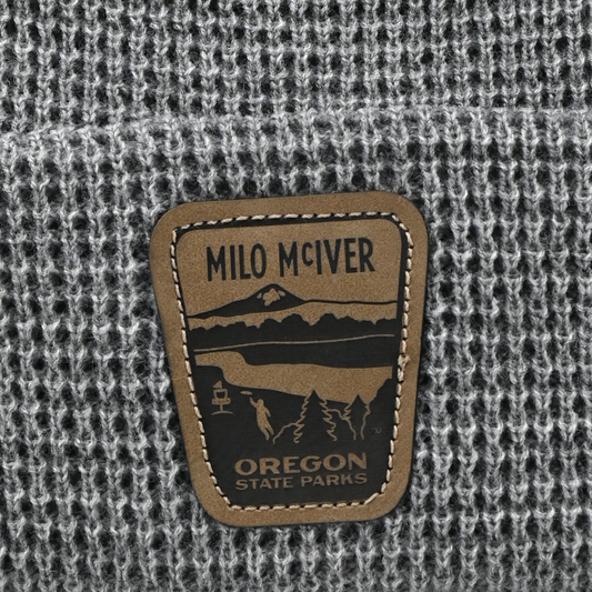 Milo McIver Beanie - patch close-up