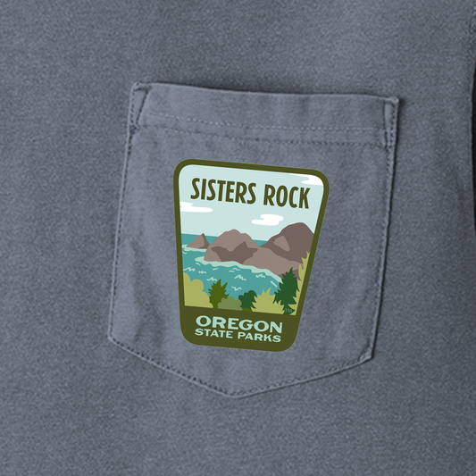 Sisters Rock Comfort Colors Heavyweight Pocket T-Shirt - pocket