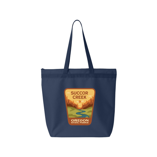 Succor Creek Large Zippered Tote - Navy