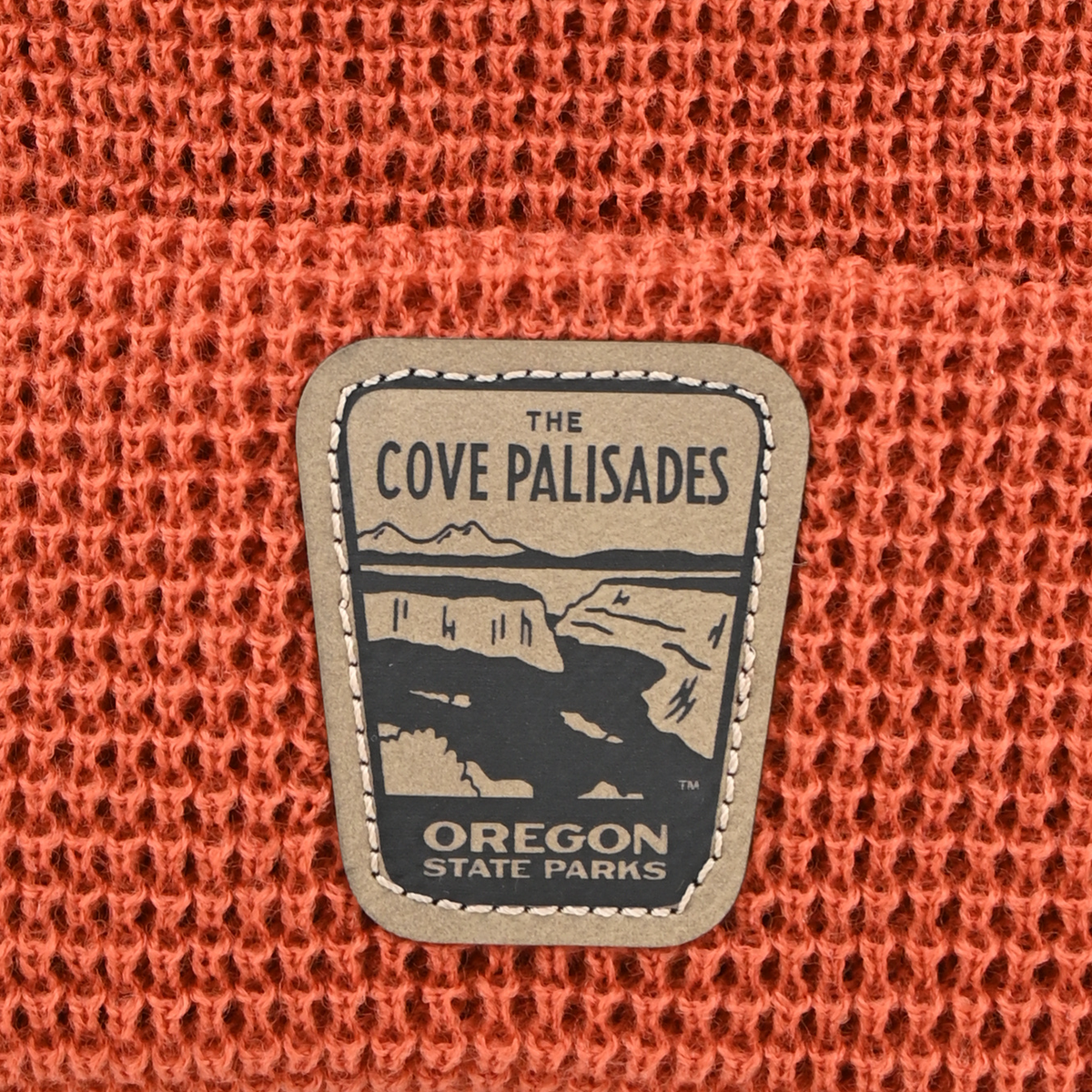 The Cove Palisades Beanie - patch close-up