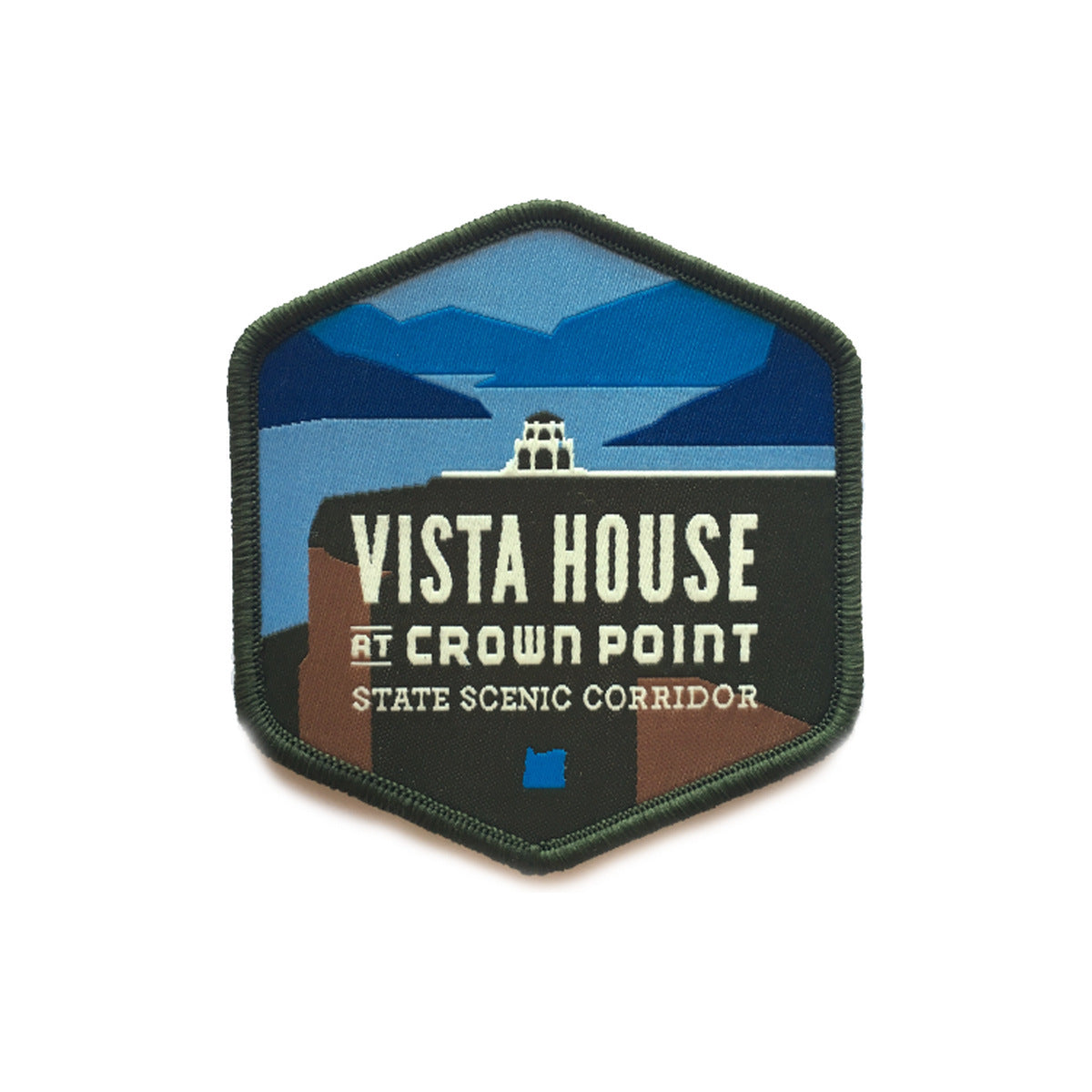 Vista House, 3" Iron-on Patch | Patchmarks Oregon State Parks