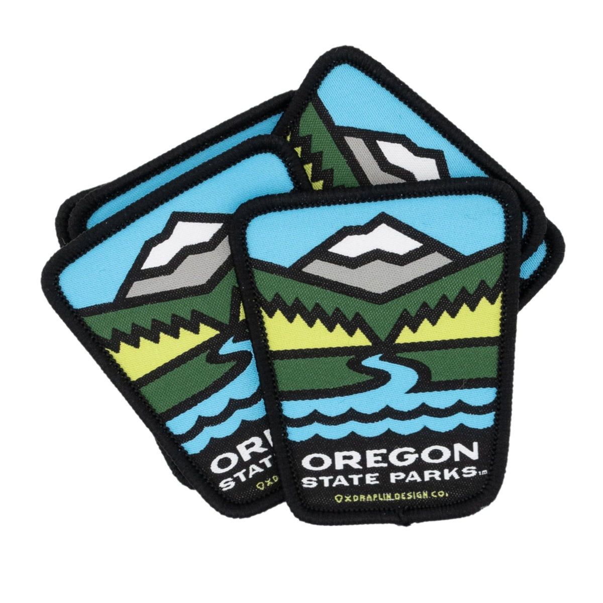 Oregon State Parks x Draplin Design Co, 2.5" Iron-on Patch | Patchmarks Oregon State Parks