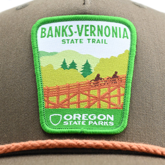 Banks-Vernonia Rope-Trucker Hat | Patchmarks Oregon State Parks