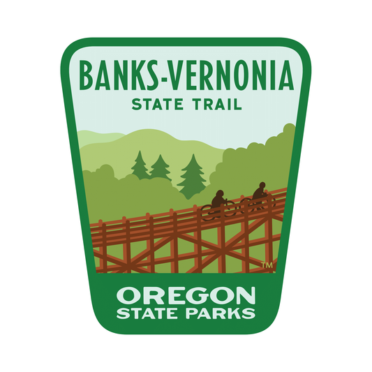 Banks Vernonia Trail, 3.25” Weatherproof Sticker