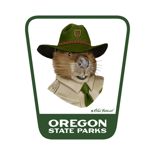 Beaver  3.25" Weatherproof Sticker