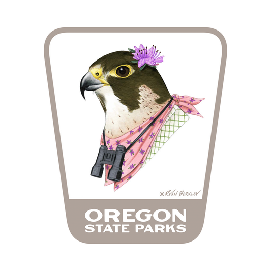 Peregrine Falcon  3.25" Weatherproof Sticker