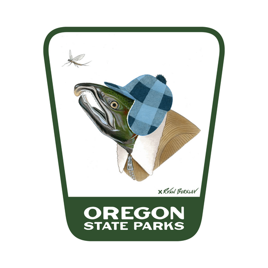 Coho Salmon  3.25" Weatherproof Sticker