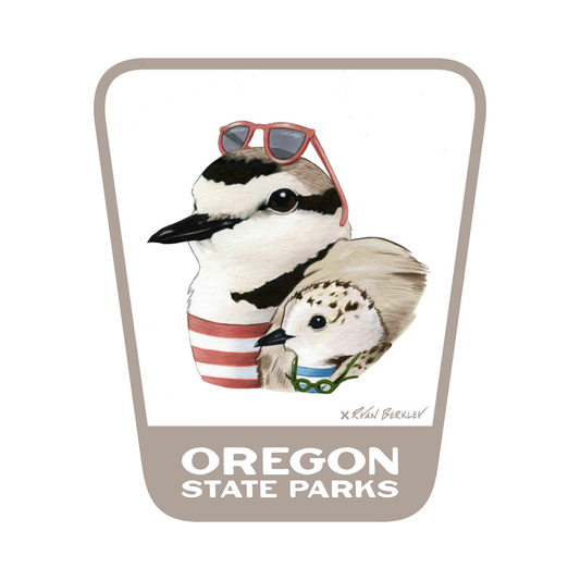 Western Snowy Plover  3.25" Weatherproof Sticker