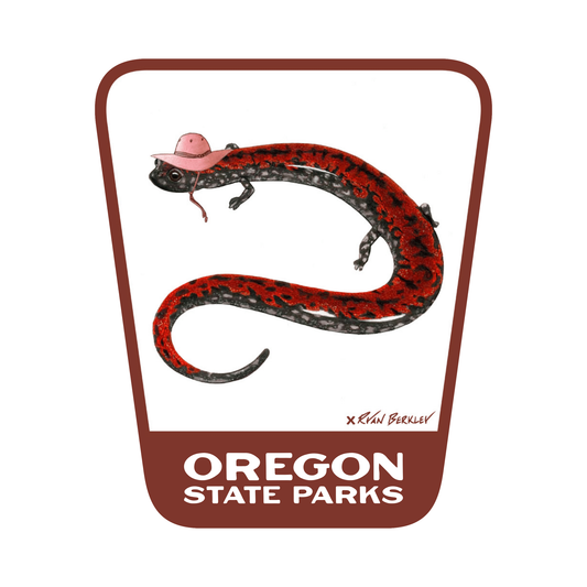 Oregon Slender Salamander  3.25" Weatherproof Sticker