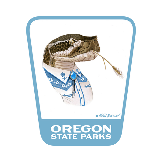 Western Rattlesnake  3.25" Weatherproof Sticker