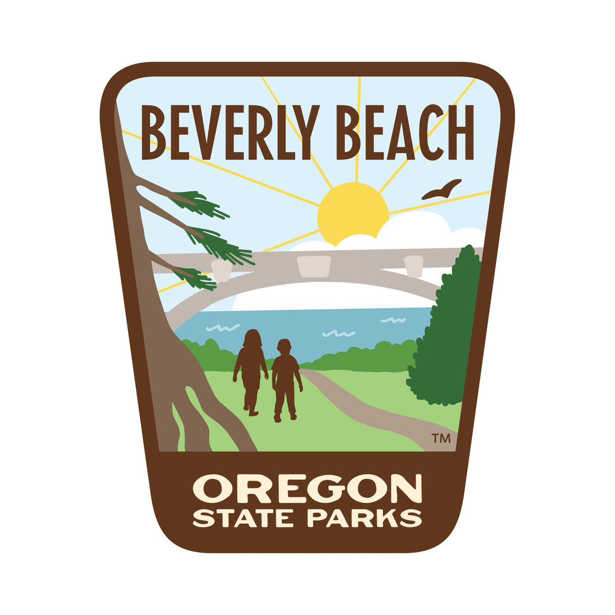 Beverly Beach, 3.25” Weatherproof Sticker