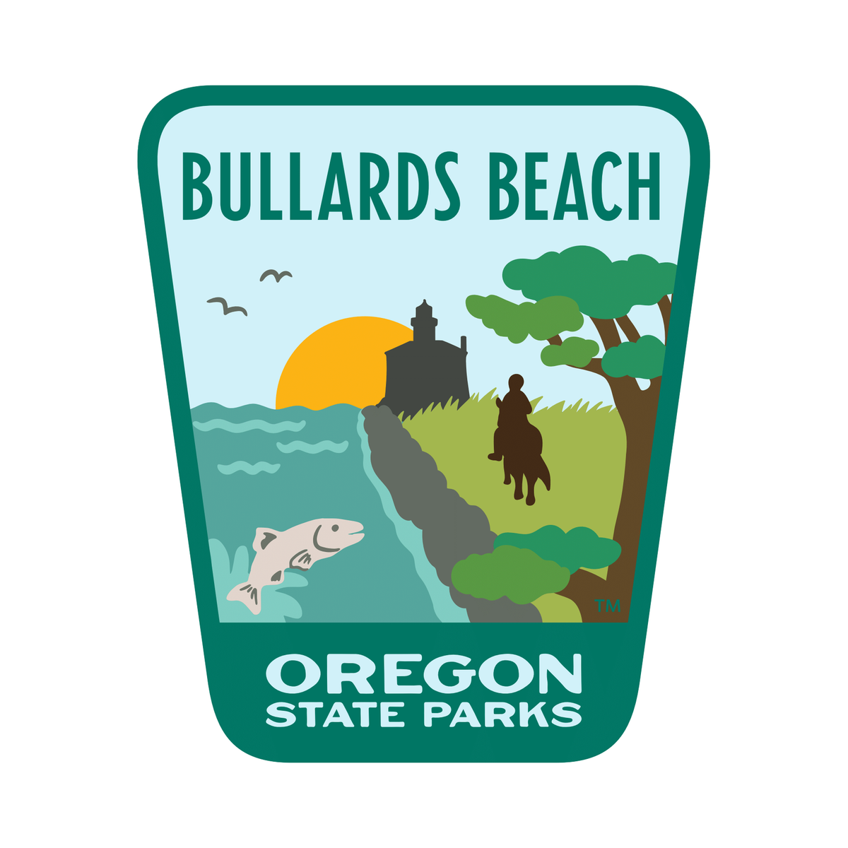 Bullards Beach, 3.25” Weatherproof Sticker