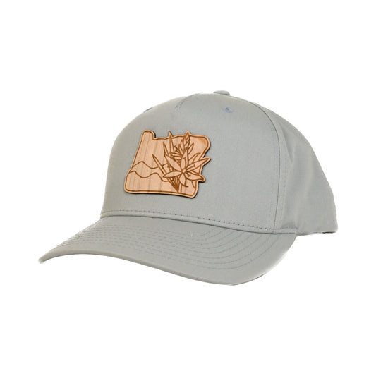 Camas Lily - Wood Patch Snapback Hat | Patchmarks Oregon State Parks