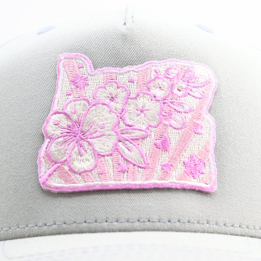 Cherry Blossom Snapback Hat | Patchmarks Oregon State Parks