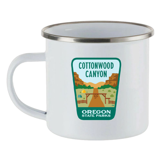 Cottonwood Canyon Enamel Mug, 12oz