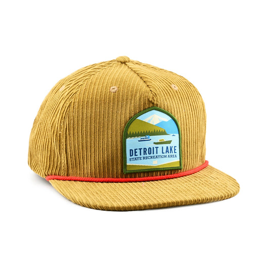 Detroit Lake Corduroy Hat | Patchmarks Oregon State Parks
