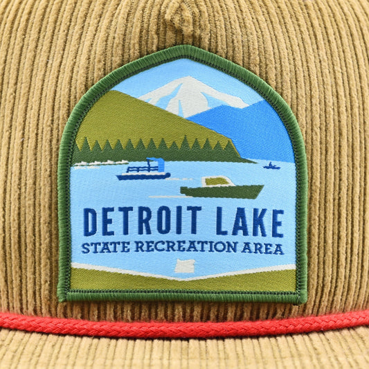 Detroit Lake Corduroy Hat | Patchmarks Oregon State Parks