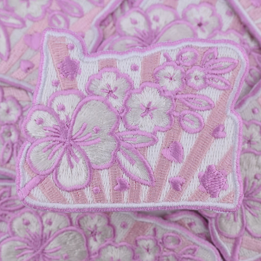 Cherry Blossoms - Embroidered Patch