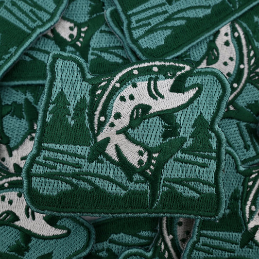 Salmon - Embroidered Patch