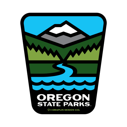 Oregon State Parks x Draplin Design Co 3.25" Weatherproof Sticker