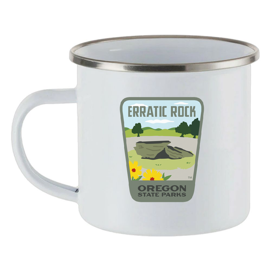 Erratic Rock Enamel Mug, 12oz