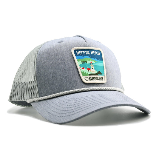 Heceta Head Rope-Trucker Hat | Patchmarks Oregon State Parks