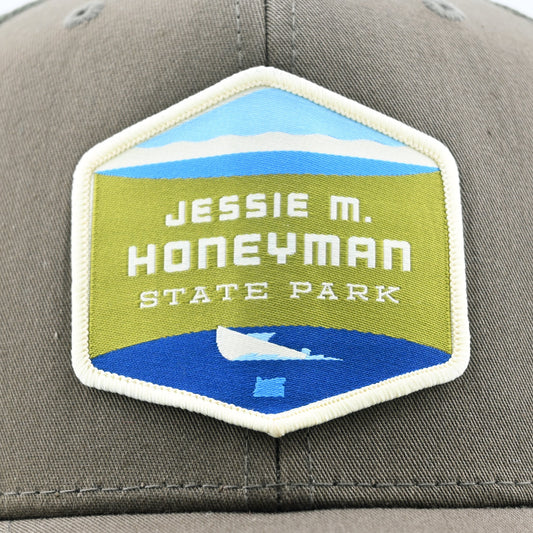 Jessie Honeyman Trucker Hat | Patchmarks Oregon State Parks