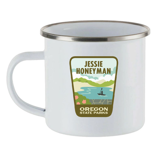 Jessie Honeyman Enamel Mug, 12oz