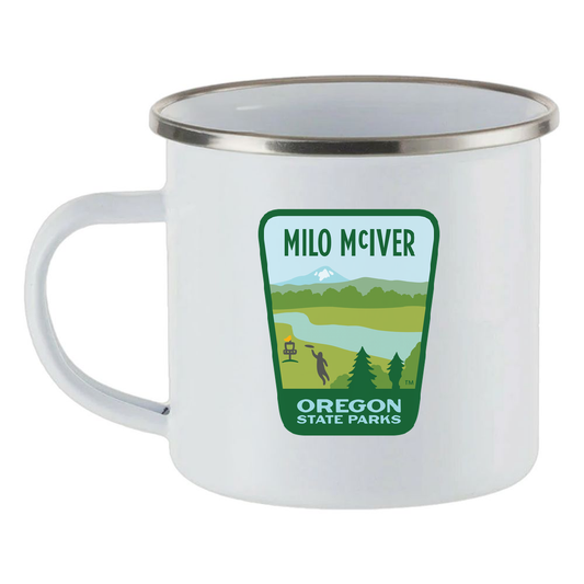 Milo McIver Enamel Mug, 12oz