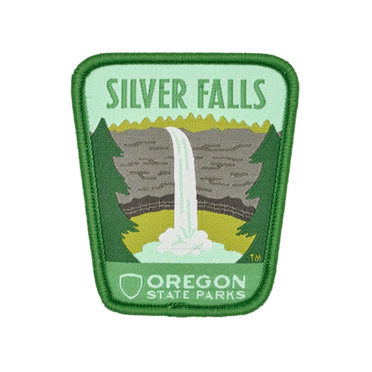 Silver Falls, 2.5" Iron-on Patch | Patchmarks Oregon State Parks