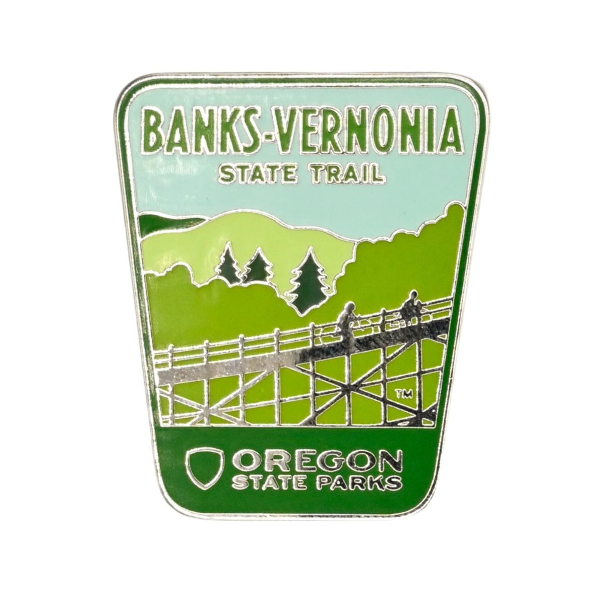 Banks-Vernonia Enamel Pin | Patchmarks Oregon State Parks