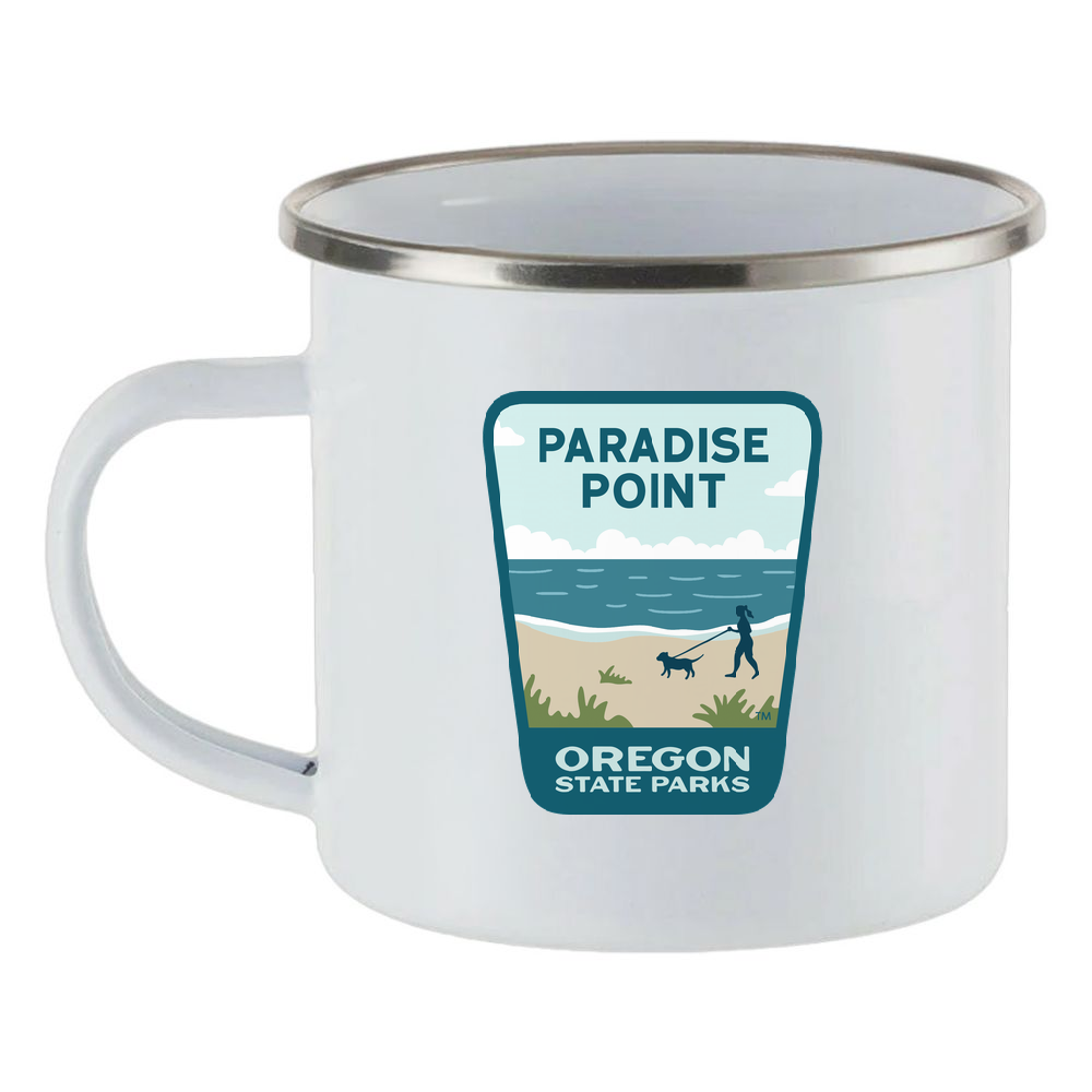 Paradise Point Enamel Mug, 12oz