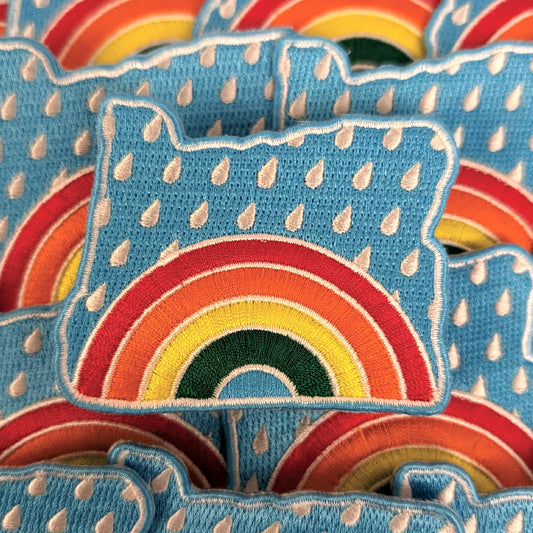 Oregon Rainbow - 2.25" Iron-on Patch | Patchmarks Oregon State Parks