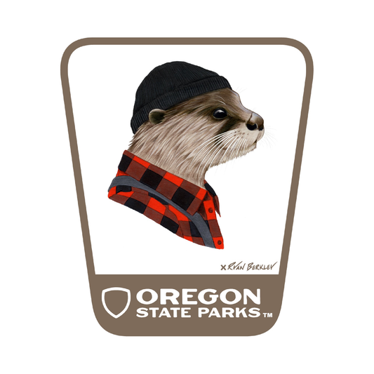 River Otter  3.25" Weatherproof Sticker