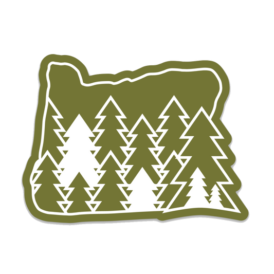 Evergreens - 3.5" Vinyl Sticker | Patchmarks Oregon State Parks