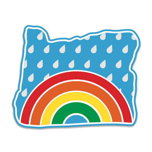 Oregon Rainbow - 2.25" Iron-on Patch | Patchmarks Oregon State Parks
