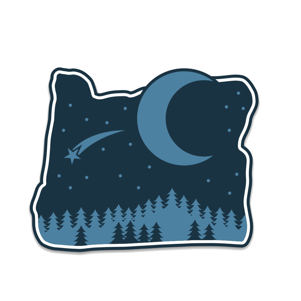Dark Sky - 2.25" Iron-on Patch | Patchmarks Oregon State Parks