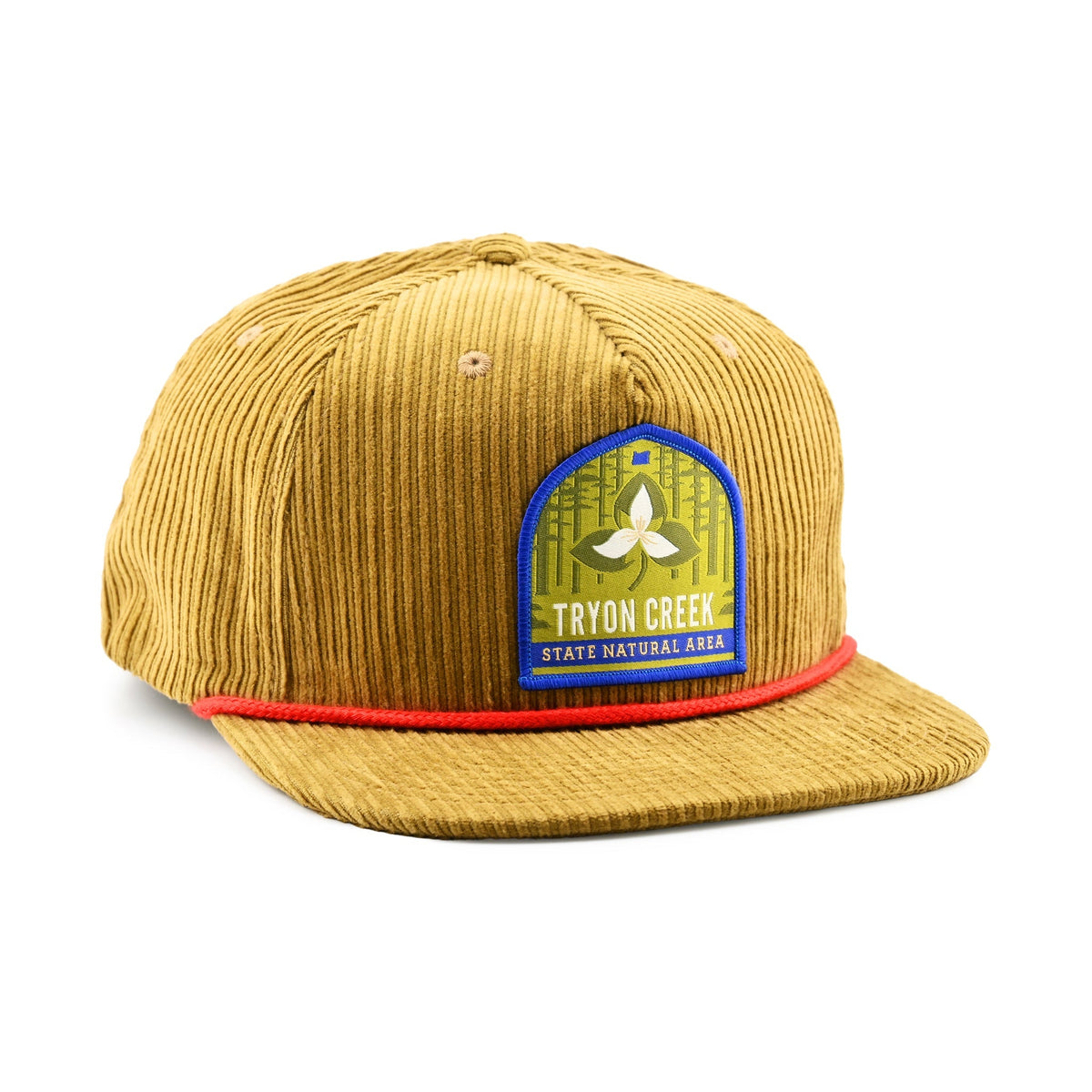 Tryon Creek Trillium Corduroy Hat | Patchmarks Oregon State Parks