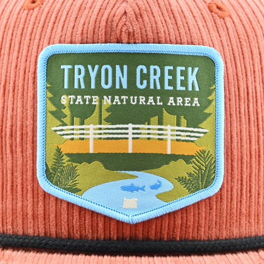 Tryon Creek Bridge Corduroy Hat | Patchmarks Oregon State Parks