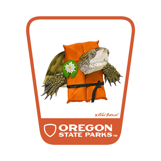 Western Pond Turtle  3.25" Weatherproof Sticker